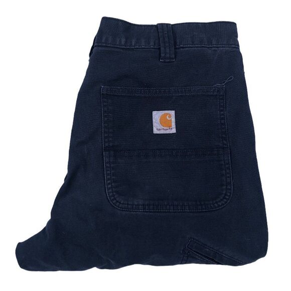 Vintage Carhartt Pants Workwear Size 34 Blue - Picture 1 of 13
